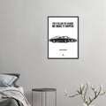 Porsche Can You Keep Up Vintage Poster Ad