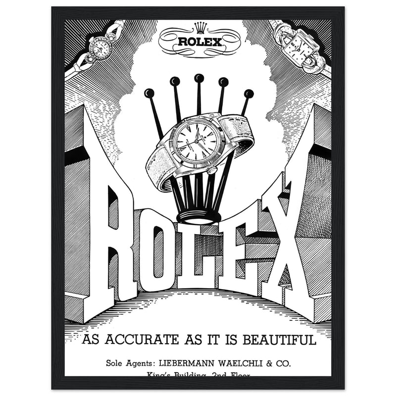 Rolex Hong Kong Jewellers Vintage Poster Ad