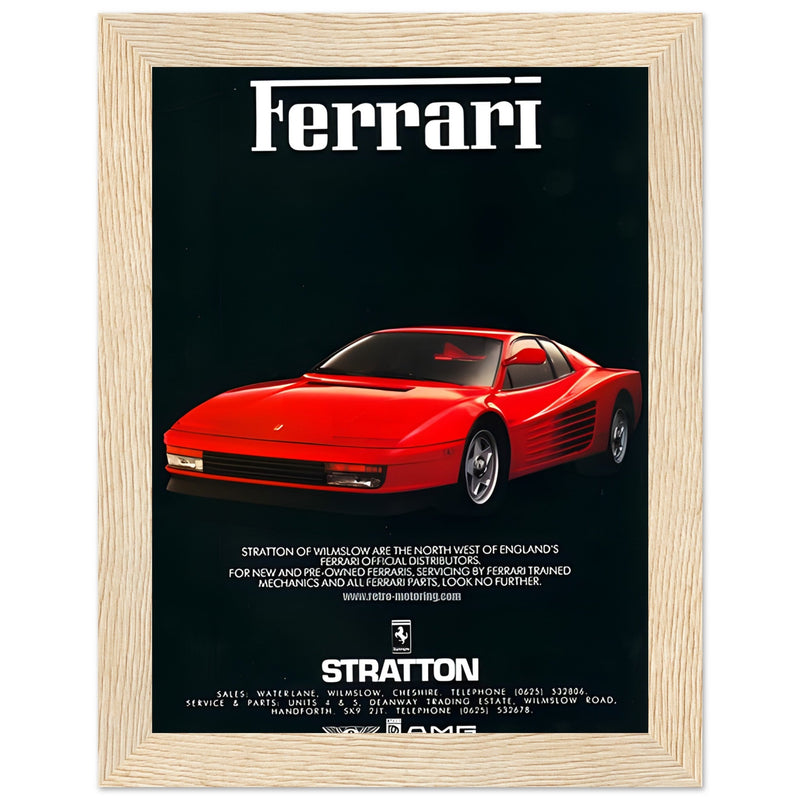 Ferrari Stratton Vintage Poster Ad