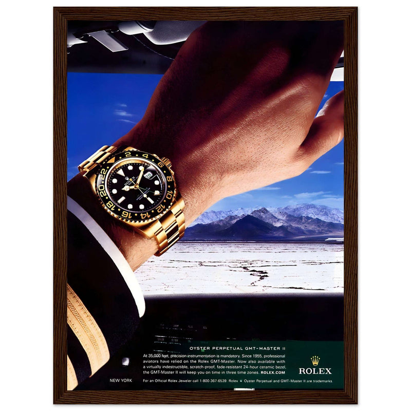 Rolex Oyster Perpetual GMT-Master II New York Pilot Vintage Poster