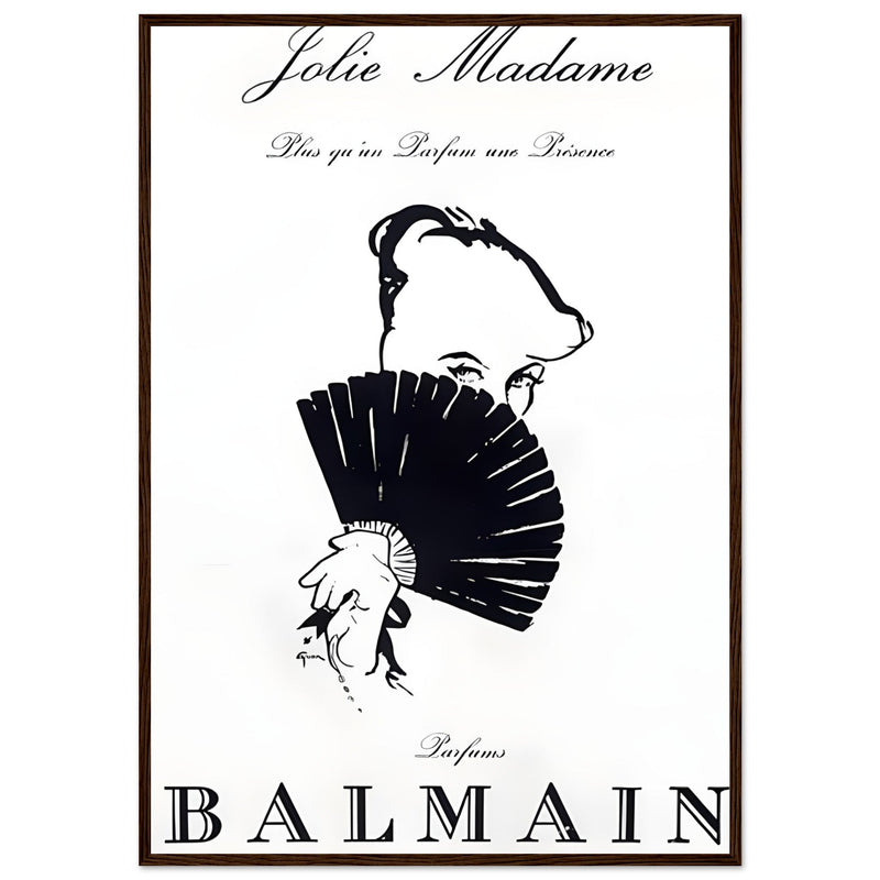 Balmain Jolie Madame Vintage Poster Ad