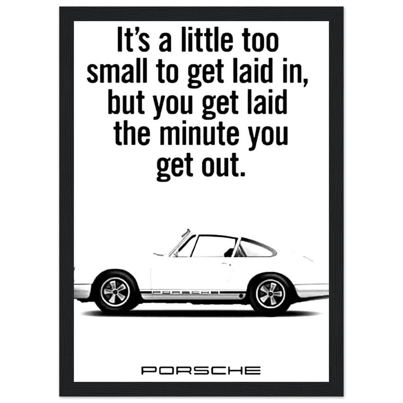 Porsche Vintage Poster  White 911