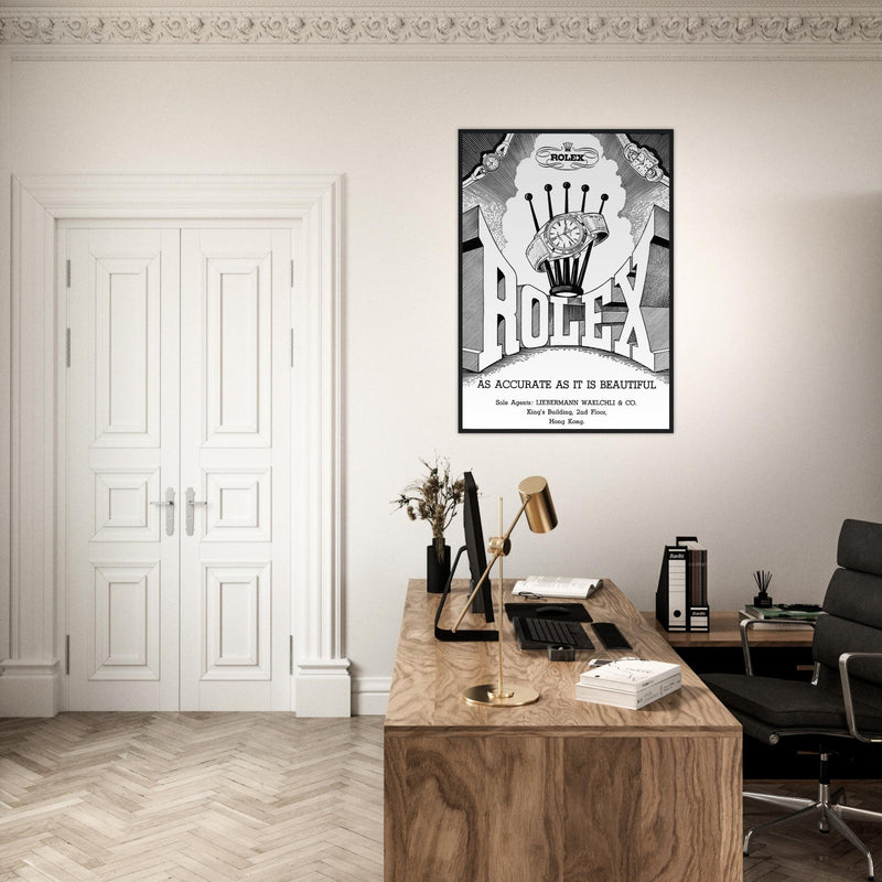 Rolex Hong Kong Jewellers Vintage Poster Ad