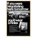 Rolex Datejust Geneva Vintage Poster Ad