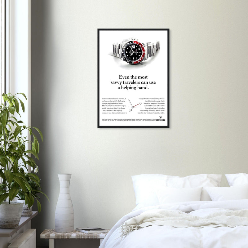 Rolex GMT Master Travel Vintage Poster Ad