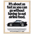 Porsche 911 Vintage Poster - Airline Food