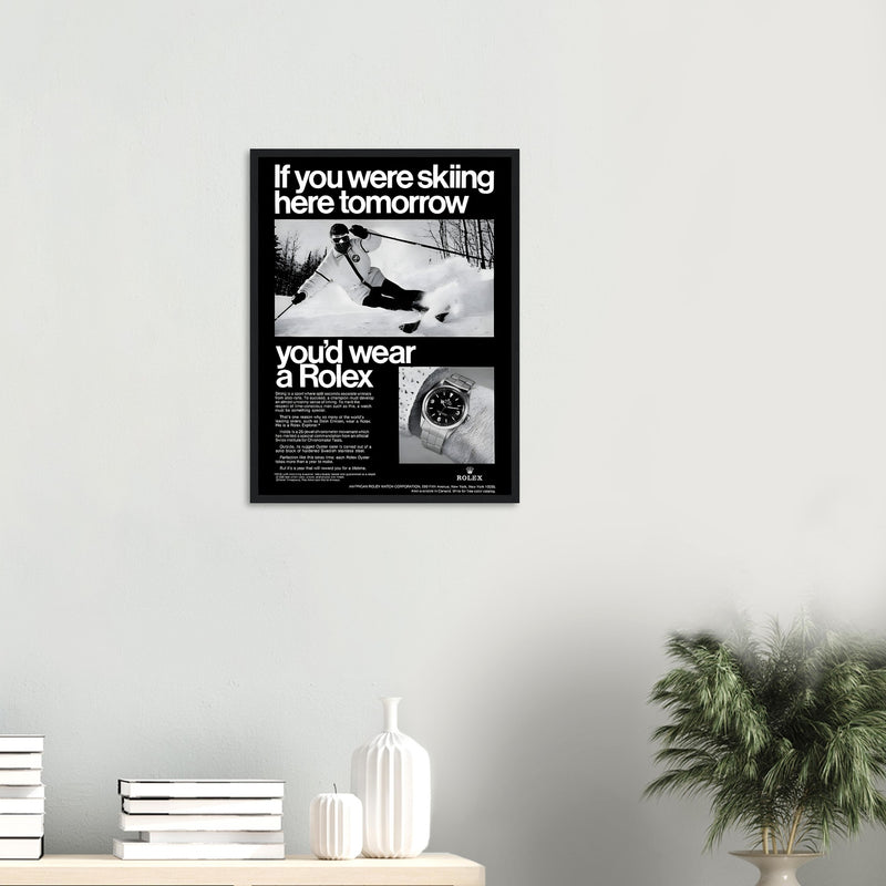 Rolex Ski Vintage Poster Ad