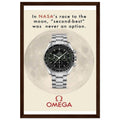 Omega Race to the Moon Vintage Poster Ad