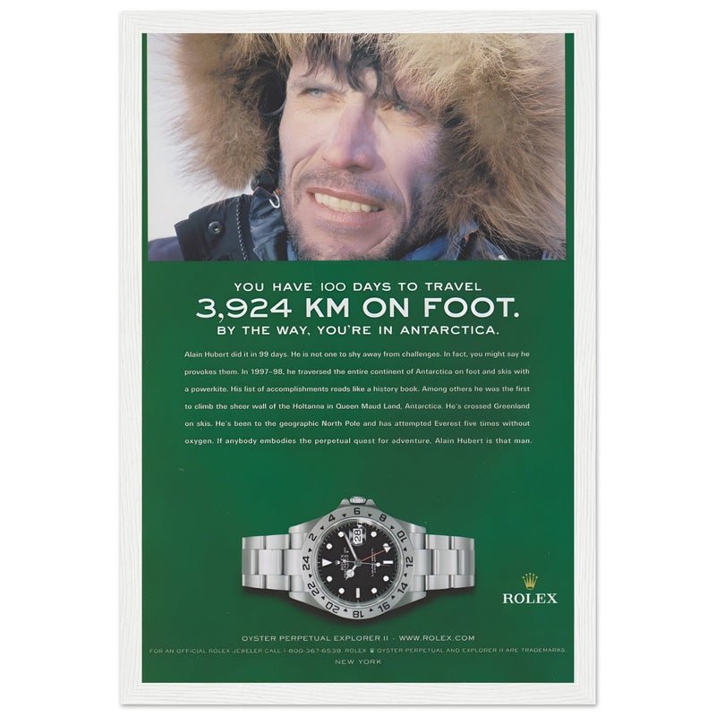 Rolex Explorer Vintage Poster Ad