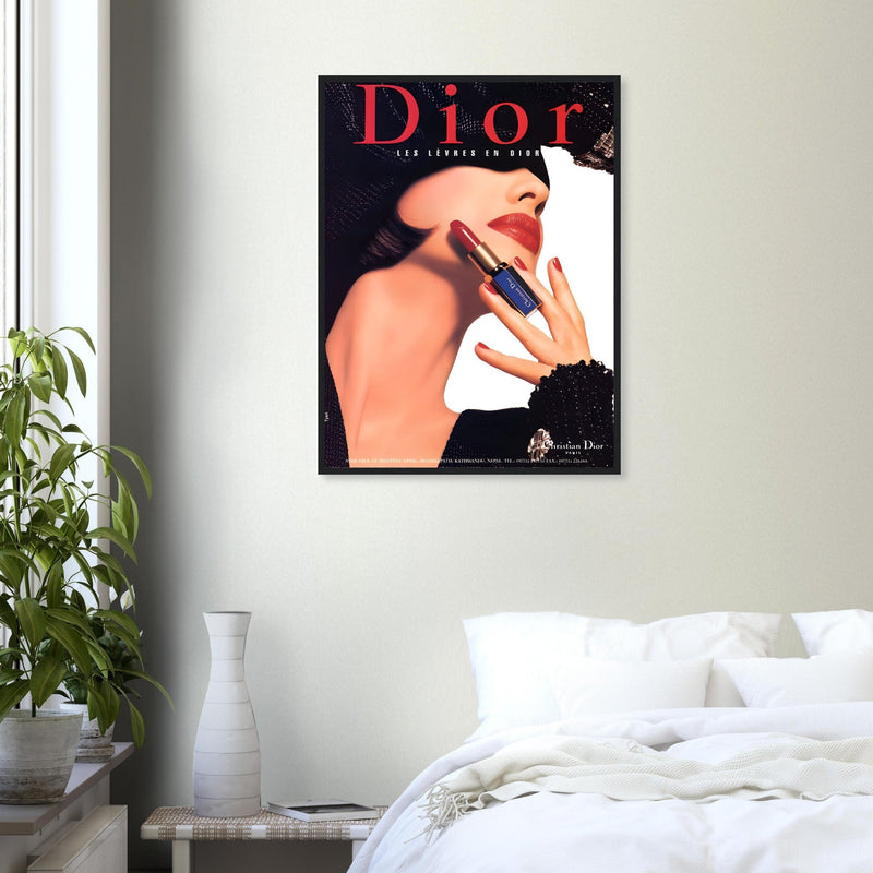 Christian Dior Woman Vintage Poster Ad