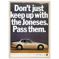 Porsche Turbo 944 Vintage Ad Poster