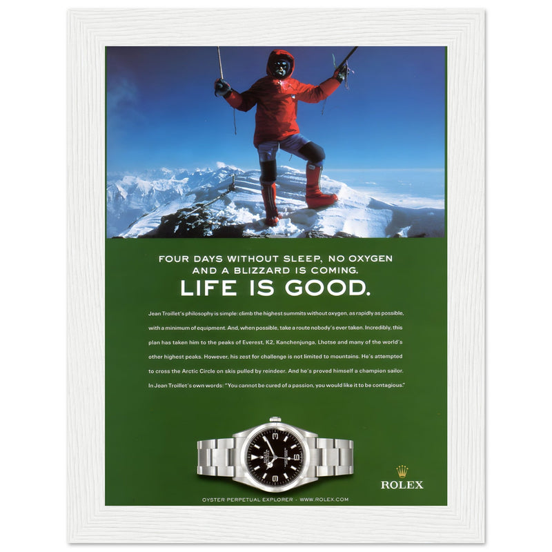 Rolex Life is Good Vintage Poster Ad