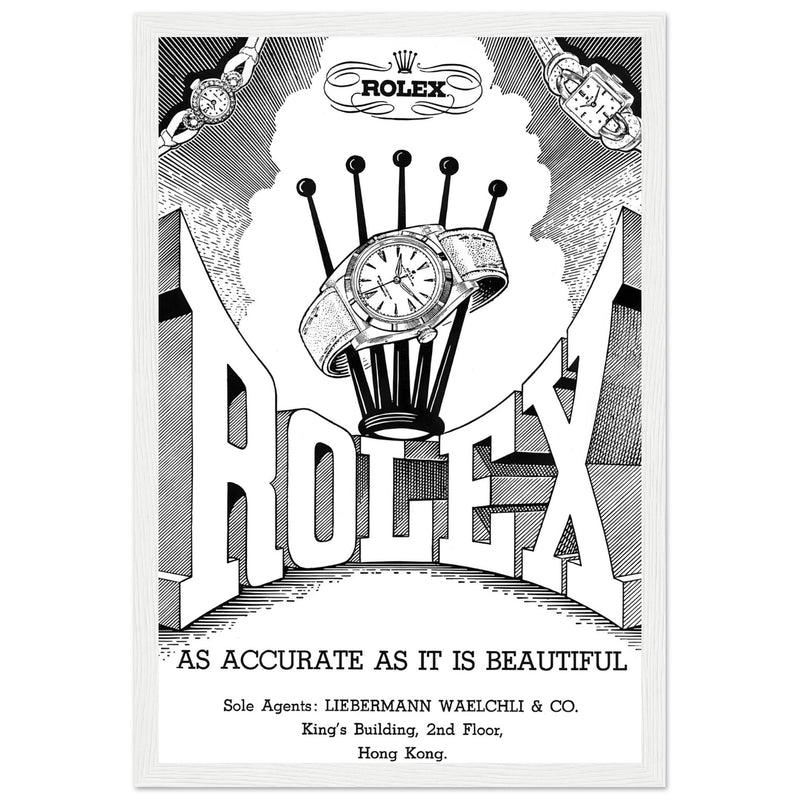 Rolex Hong Kong Jewellers Vintage Poster Ad – Ad Art
