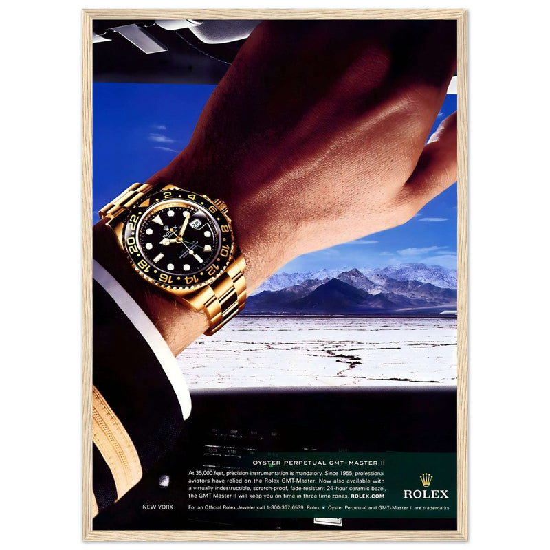 Rolex Oyster Perpetual GMT-Master II New York Pilot Vintage Poster