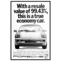 Porsche 99% Resale Price - Vintage Ad Poster