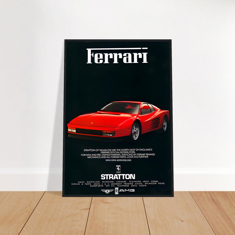 Ferrari Stratton Vintage Poster Ad