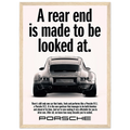 Porsche 911 Vintage Poster - Rear End