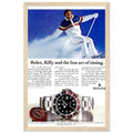 Rolex Alpine Gold Medal Sweep Vintage Poster
