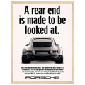 Porsche 911 Vintage Poster - Rear End