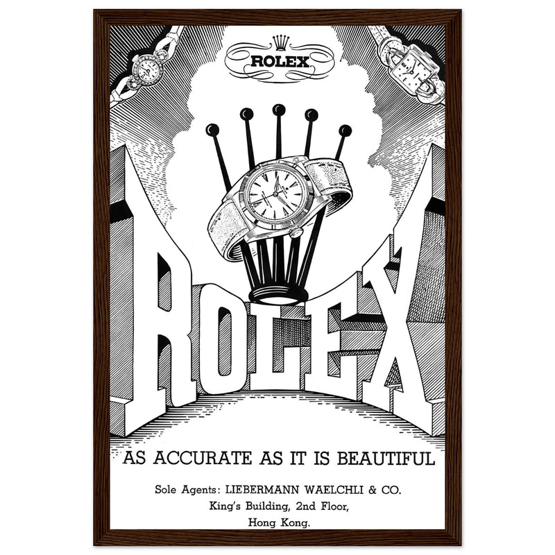 Rolex Hong Kong Jewellers Vintage Poster Ad – Ad Art