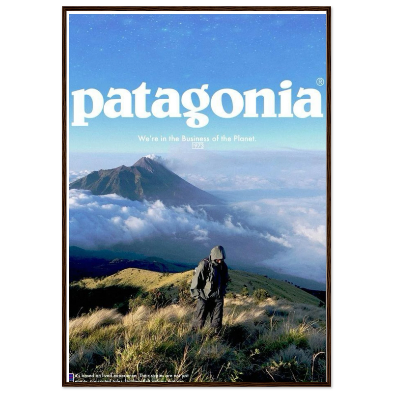 Patagonia We're in the Business of the Planet Vintage Poster Ad