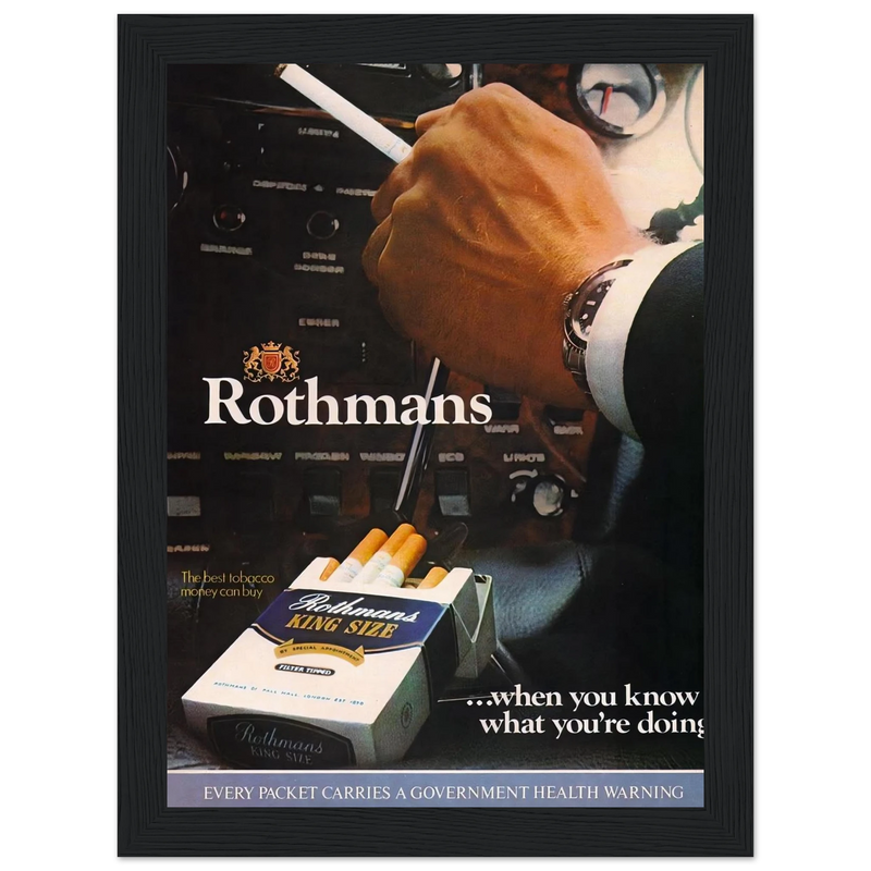Rothmans Vintage Poster Ad - Rothman Kingsize