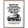 Porsche 911 Vintage Ad Poster