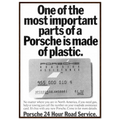 Porsche - 24 Hour Road Service Vintage Poster Ad