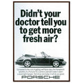 Porsche 911 Fresh Air Vintage Poster Ad