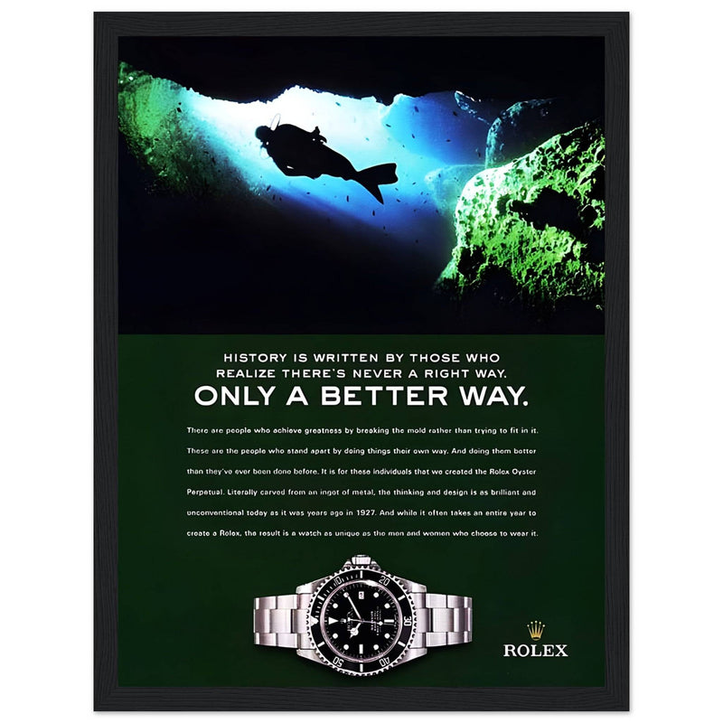 Rolex A Better Way Vintage Poster Ad