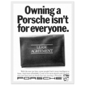 Porsche - It's not for everyone Vintage Poster Ad