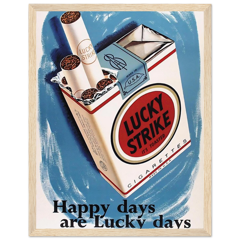 Lucky Strike Vintage Poster - Happy Days