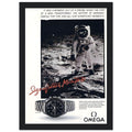 Omega Moon Vintage Poster Ad