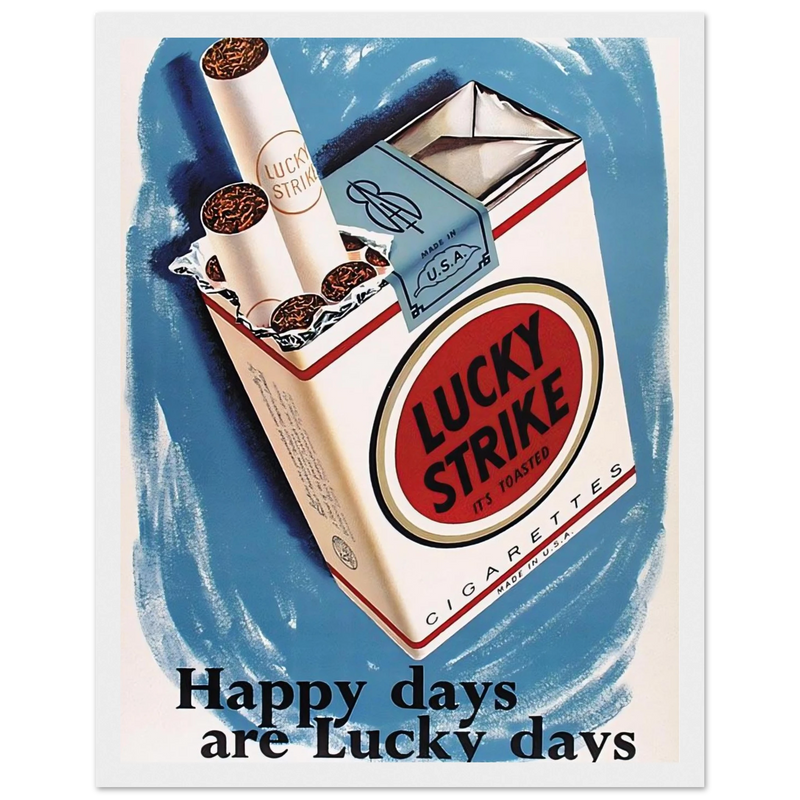 Lucky Strike Vintage Poster - Happy Days