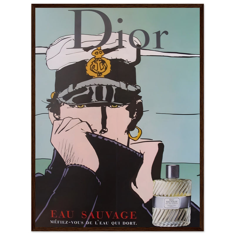 Dior Eau Sauvage Captain Vintage Poster