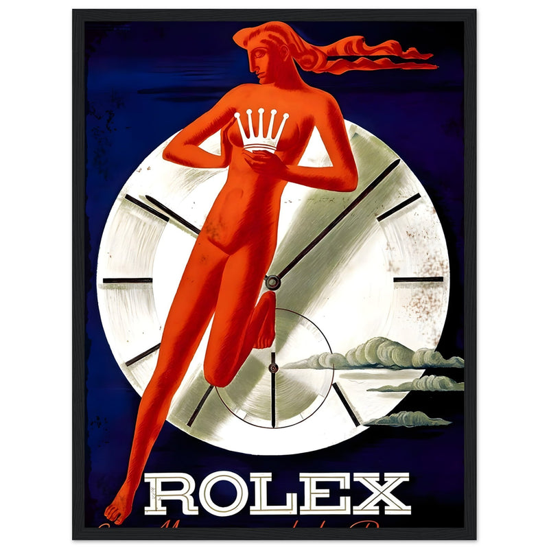 Rolex Clock Vintage Poster Ad