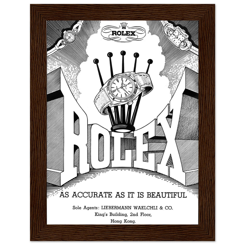 Rolex Hong Kong Jewellers Vintage Poster Ad