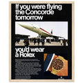 Rolex Oyster Perpetual Concorde Vintage Poster Ad