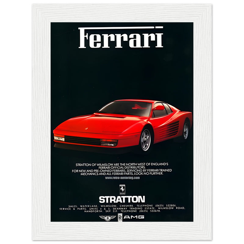 Ferrari Stratton Vintage Poster Ad