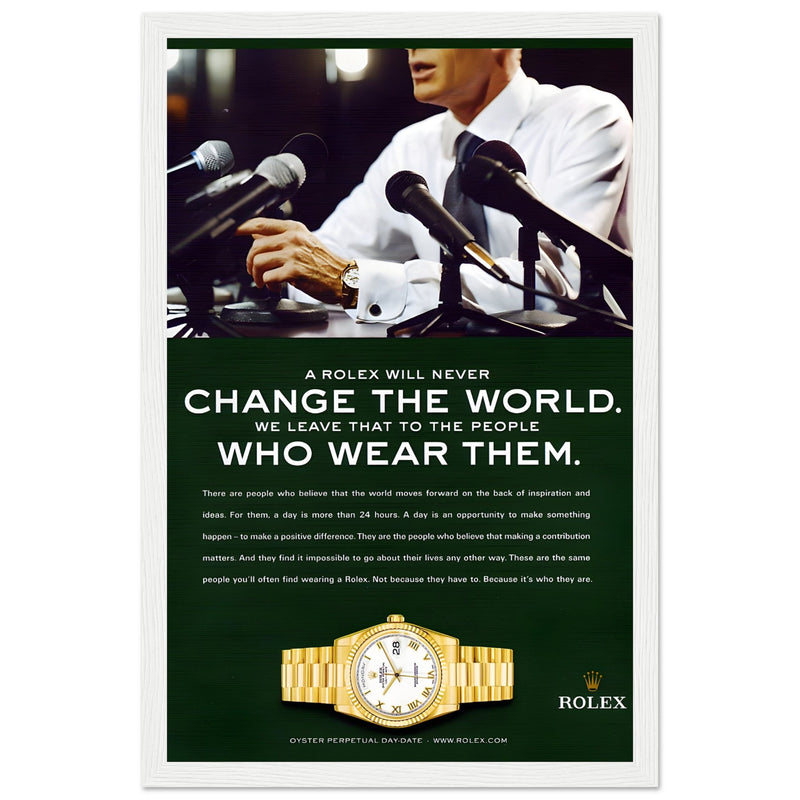 Rolex Day-Date Vintage Poster Ad