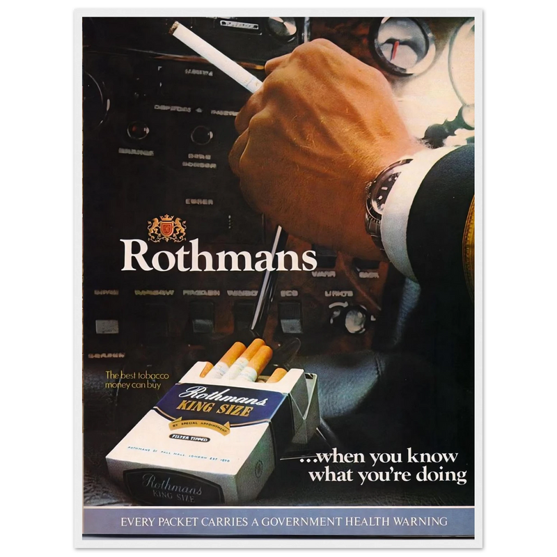 Rothmans Vintage Poster Ad - Rothman Kingsize