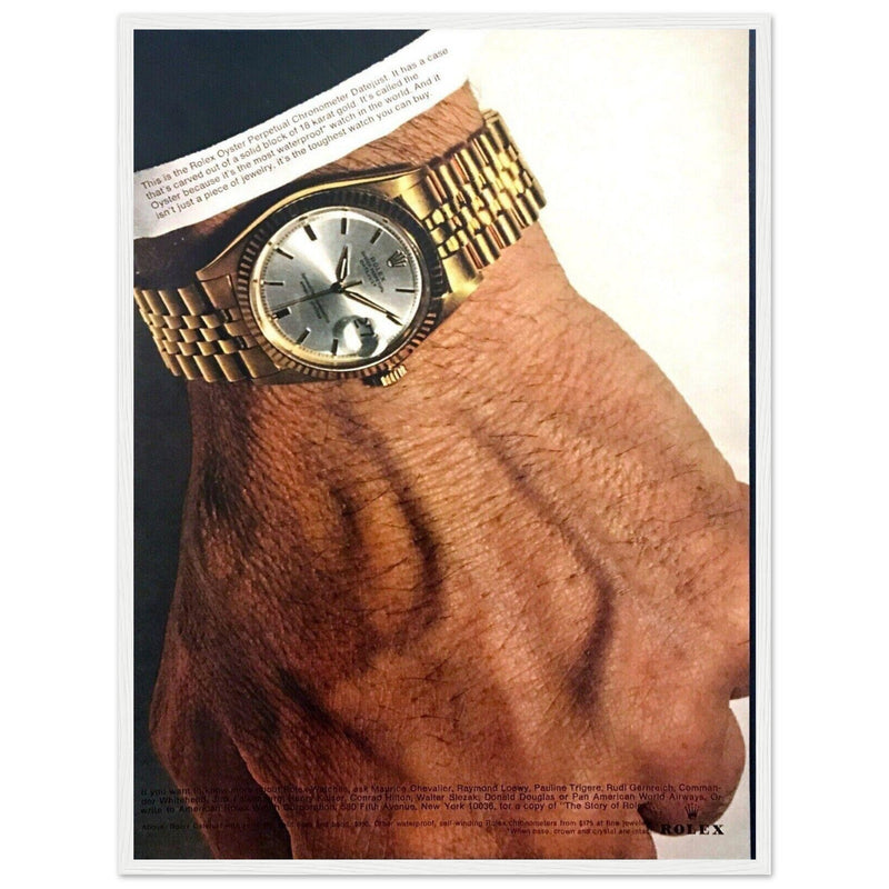 Rolex Oyster Perpetual Datejust Vintage Poster Ad