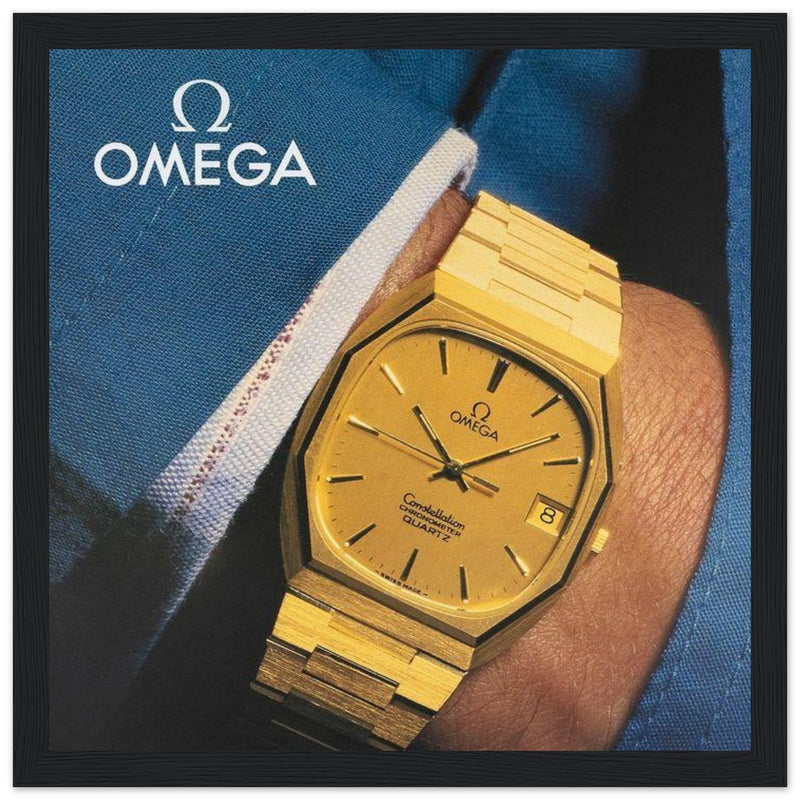 Omega Gold Vintage Poster Ad