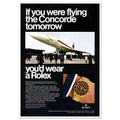 Rolex Oyster Perpetual Concorde Vintage Poster Ad