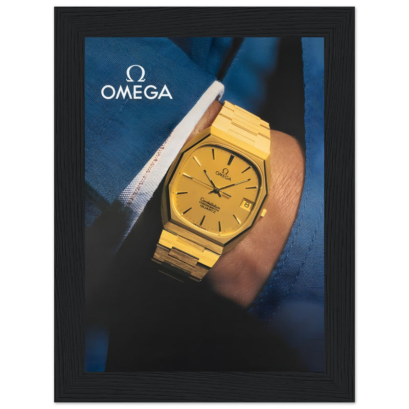 Omega Gold Vintage Poster Ad