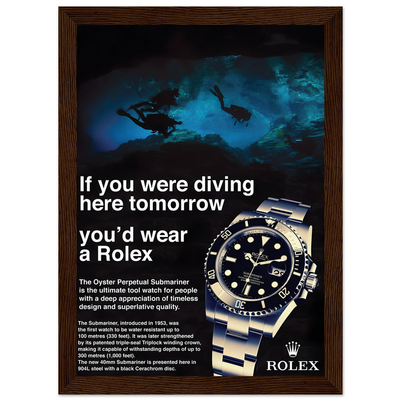 Rolex Oyster Perpetual Vintage Poster - Premium Matte