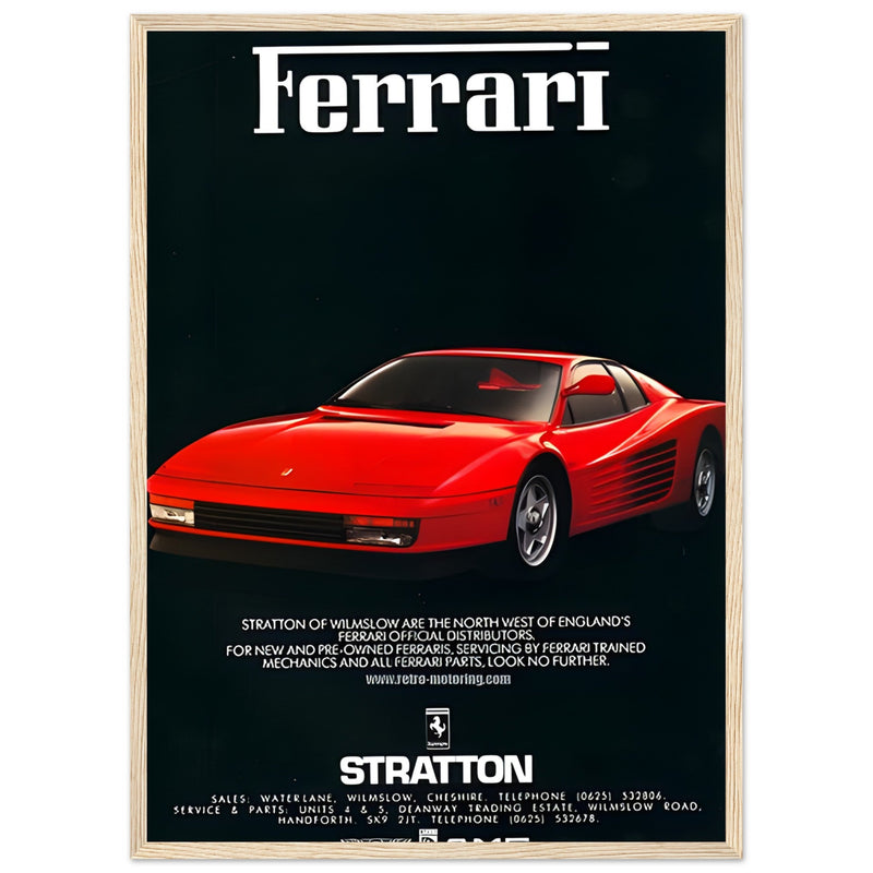 Ferrari Stratton Vintage Poster Ad