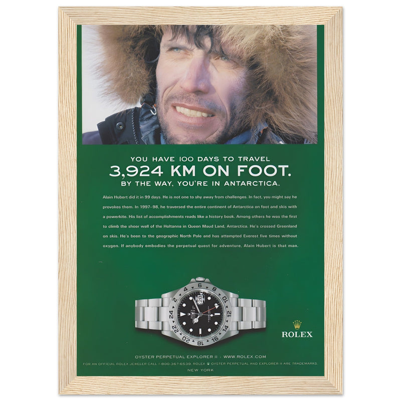 Rolex Explorer Vintage Poster Ad