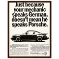 Porsche - German Speaking Vintage Poster