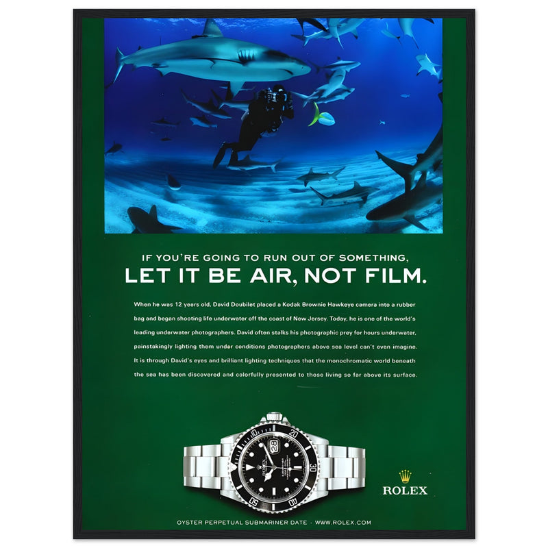 Rolex Submariner Vintage Poster Ad